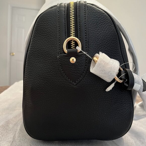 NWT Coach Rowan Large Black Satchel Bag & an Extra Coach Strap (Reversible) - Picture 8 of 14